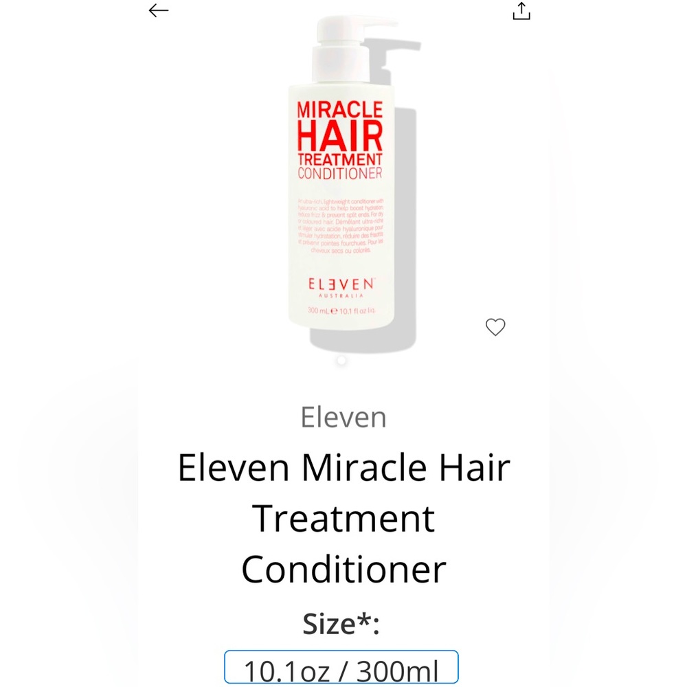 Eleven Miracle Conditioner:An ultra-rich, lightweight